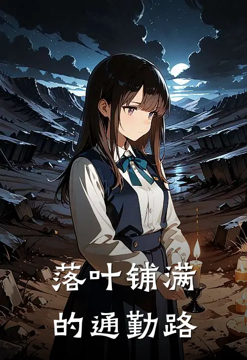 落叶铺满的通勤路